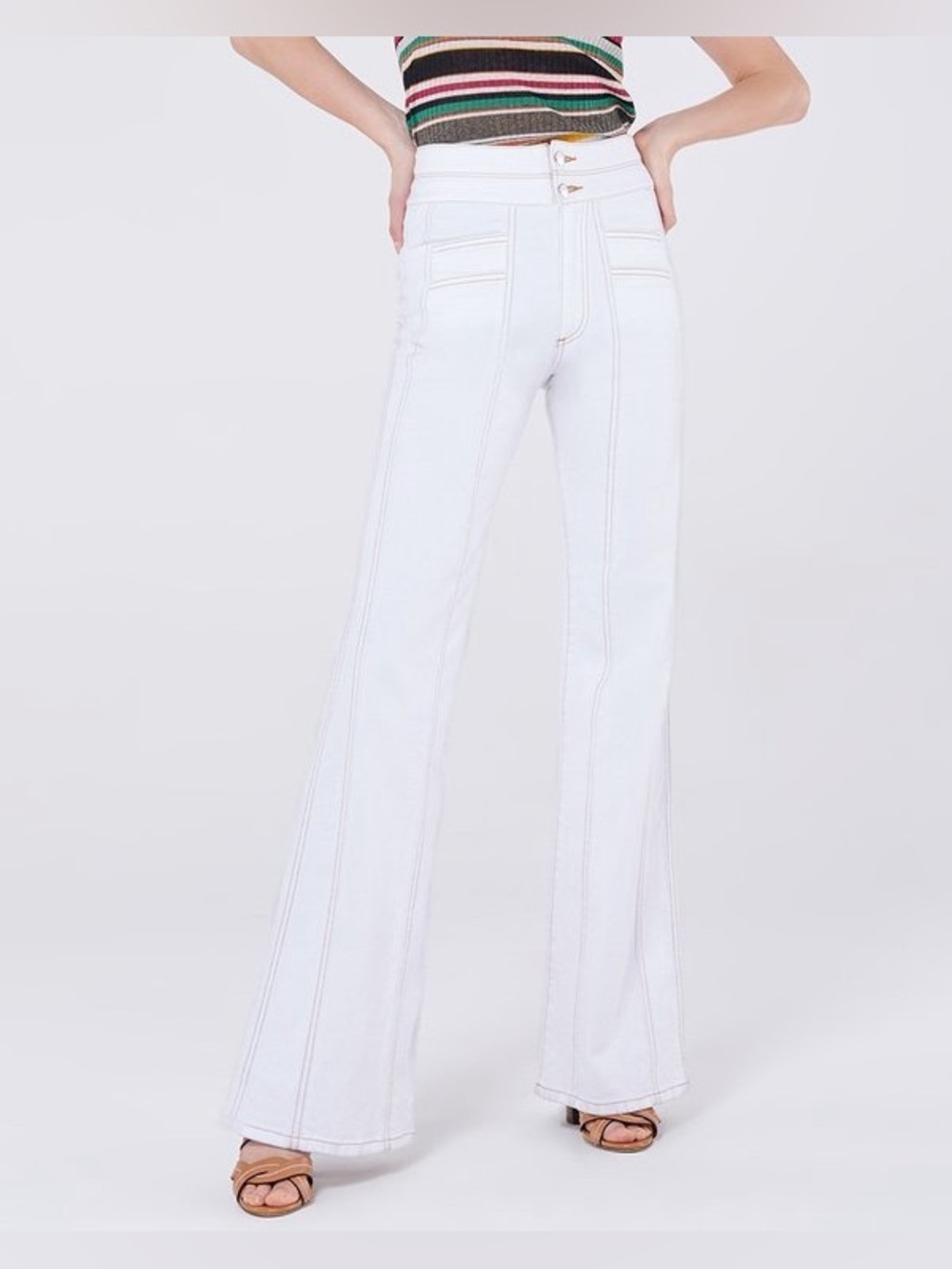 Veronica Beard Farrah 10.5 Wide Leg Jean, Size 26